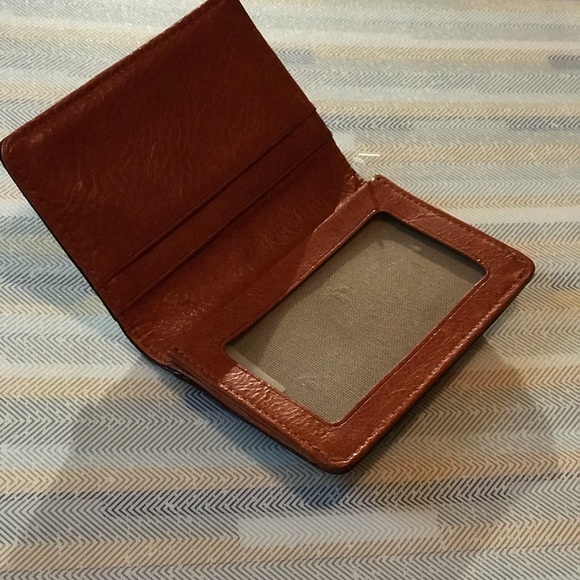 Genuine Camel color Leather card /I.d. Holder - Picture 10 of 11
